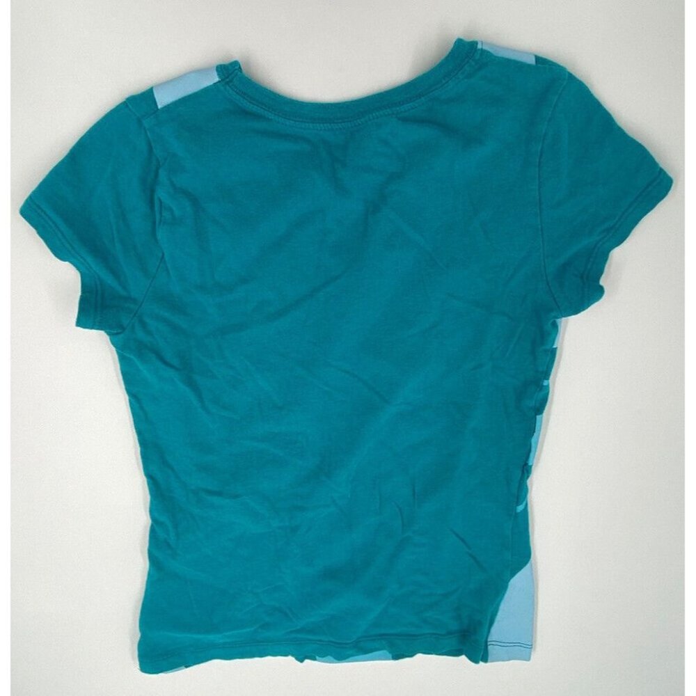 Girls Size 14 Large Teal Supergirl, Dc Comics Tee Shirt Stars Casual School - Picture 2 of 10